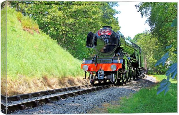Flying Scotsman 60103 Centenary KWVR - 9 Canvas Print by Colin Williams Photography