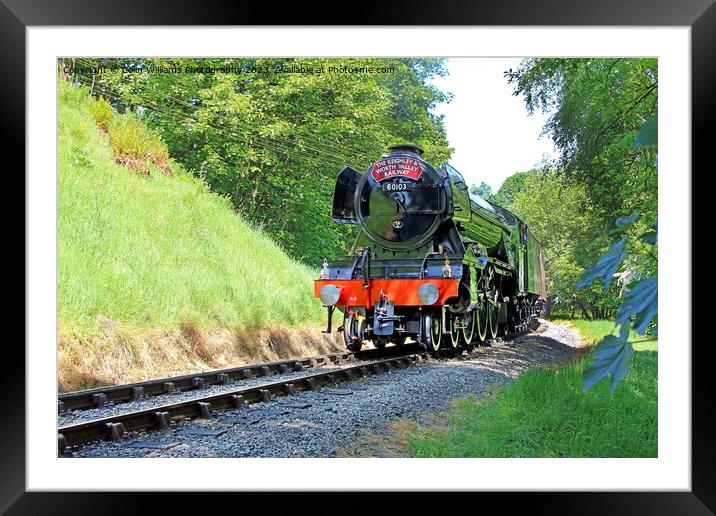 Flying Scotsman 60103 Centenary KWVR - 9 Framed Mounted Print by Colin Williams Photography