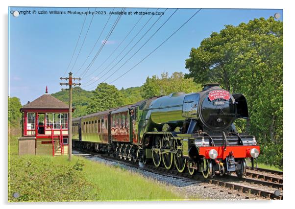 Flying Scotsman 60103 Centenary KWVR - 10 Acrylic by Colin Williams Photography