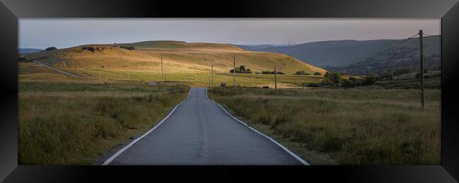 Gwrhyd mountain road Framed Print by Leighton Collins