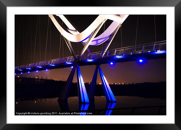 Infinity Bridge Framed Mounted Print by victoria goulding