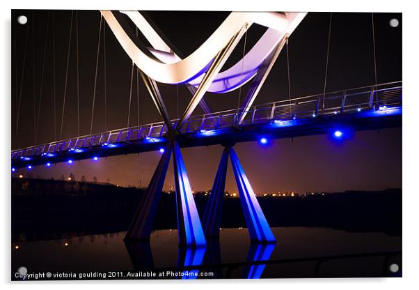 Infinity Bridge Acrylic by victoria goulding