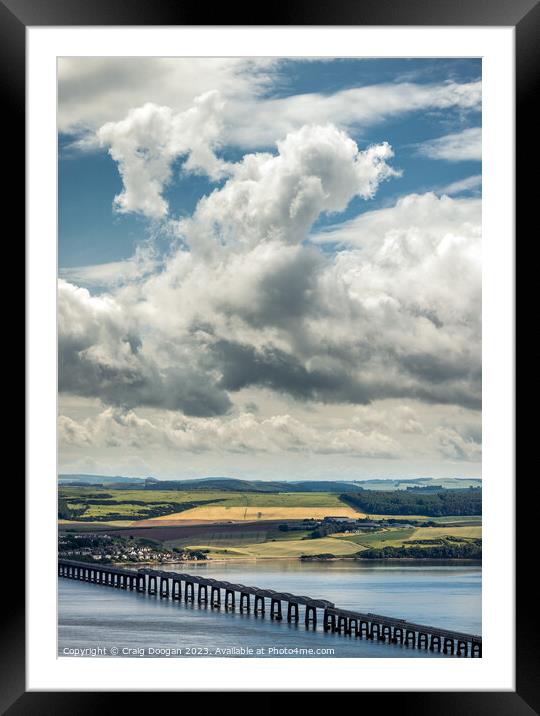 Dundee Tay Bridge Framed Mounted Print by Craig Doogan