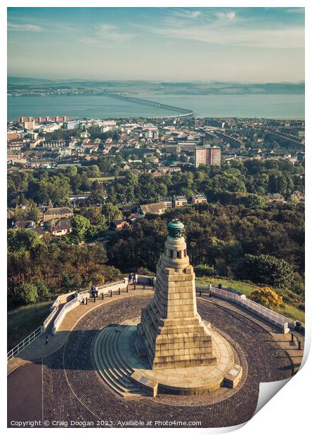 Dundee Law & Tay Bridge Print by Craig Doogan