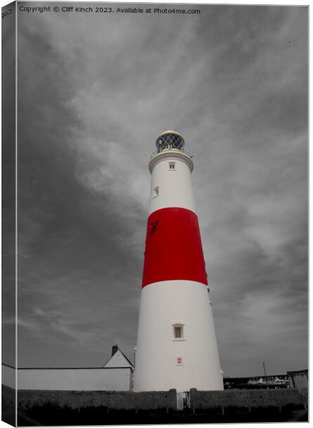 Portland Bill Lighthouse Canvas Print by Cliff Kinch