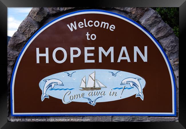Discovering Hopeman Framed Print by Tom McPherson