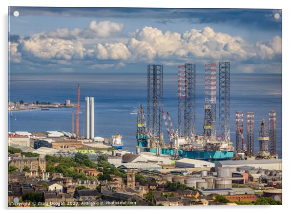 Dundee Docks Acrylic by Craig Doogan