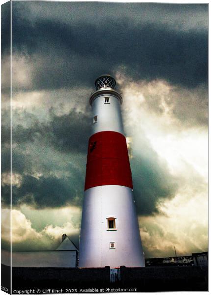 Portland Bill Lighthouse Canvas Print by Cliff Kinch