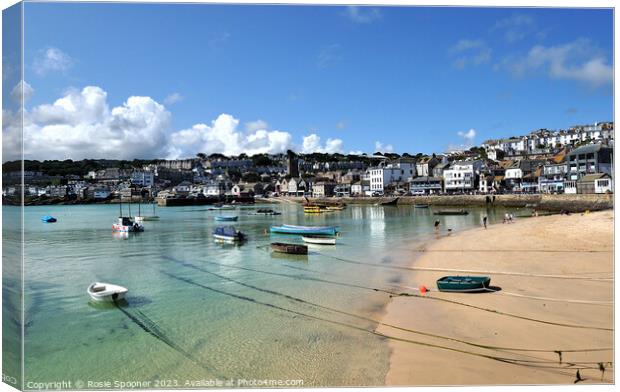 Early morning at St Ives  Canvas Print by Rosie Spooner