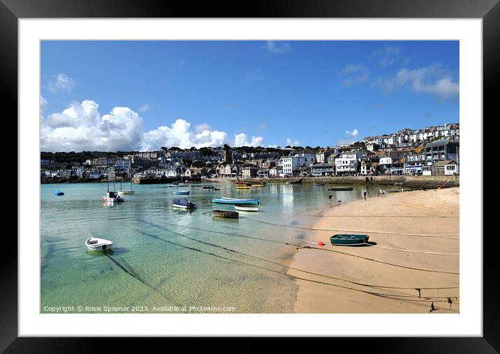 Early morning at St Ives  Framed Mounted Print by Rosie Spooner