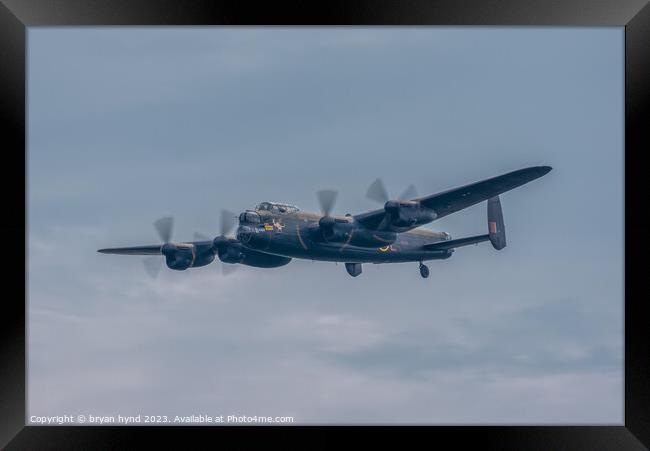 Lancaster Bomber Framed Print by bryan hynd