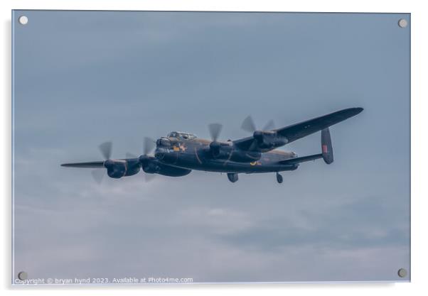Lancaster Bomber Acrylic by bryan hynd