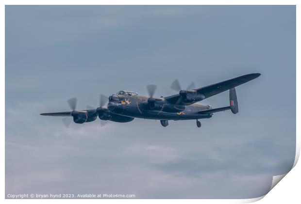 Lancaster Bomber Print by bryan hynd