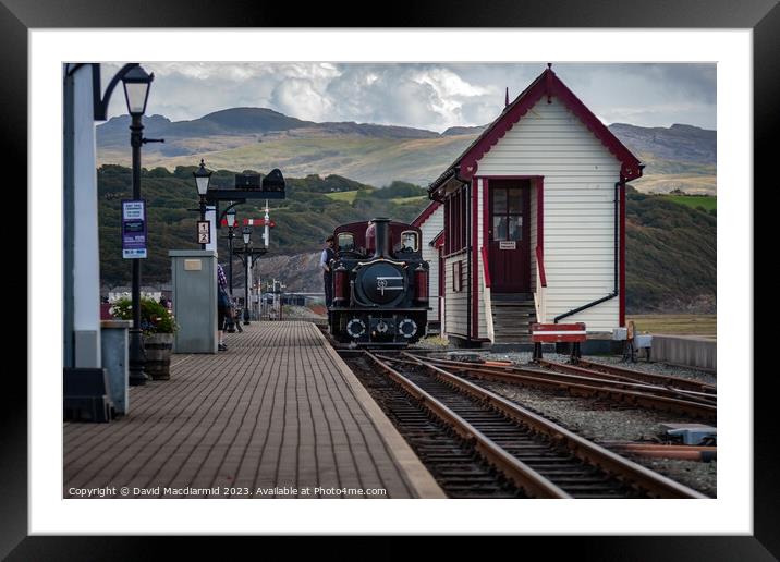 Ffestiniog & Welsh Highland Railway, Porthmadog  Framed Mounted Print by David Macdiarmid