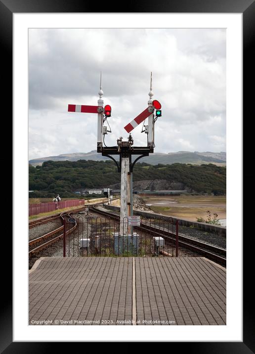 Ffestiniog & Welsh Highland Railway, Porthmadog Framed Mounted Print by David Macdiarmid