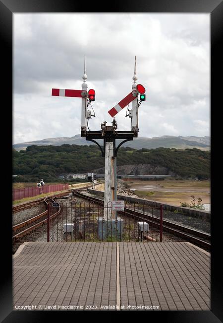 Ffestiniog & Welsh Highland Railway, Porthmadog Framed Print by David Macdiarmid