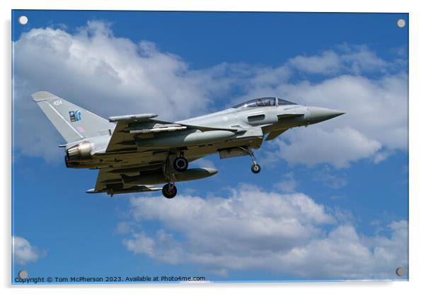 Typhoon FGR.Mk 4 RAF Lossiemouth Acrylic by Tom McPherson