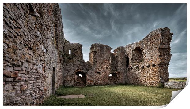 The Enchanted Interior of Duffus Castle Print by Tom McPherson
