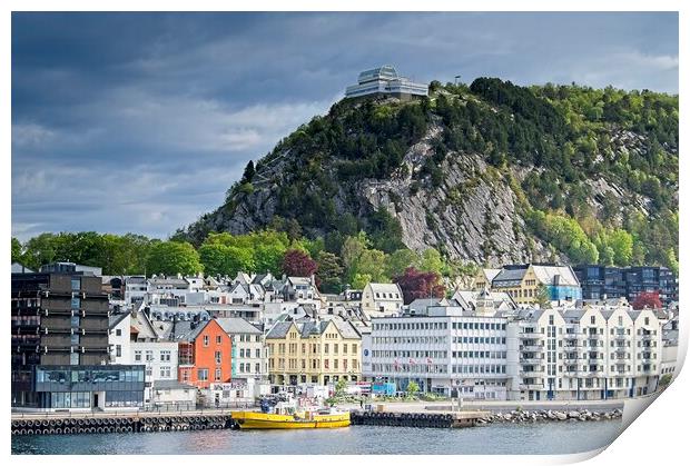 Alesund Norway Cityscape Print by Martyn Arnold