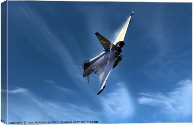 Typhoon FGR.Mk 4 in Action Canvas Print by Tom McPherson