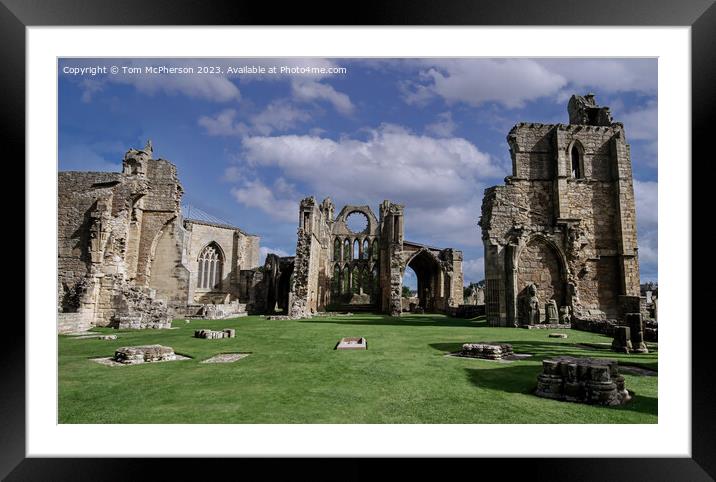 The Historic Beauty of Elgin Cathedral Framed Mounted Print by Tom McPherson