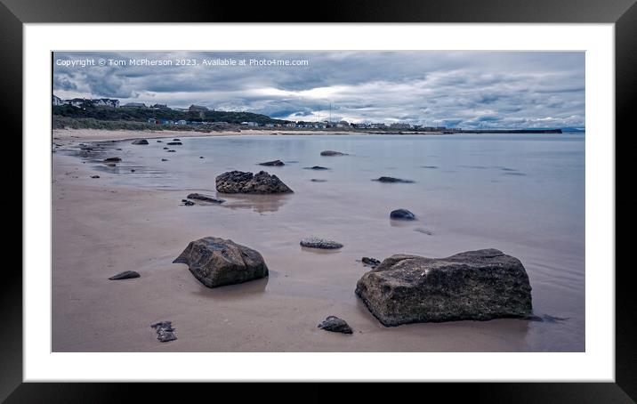 Serenity in Hopeman Framed Mounted Print by Tom McPherson