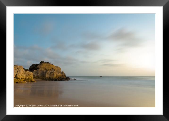 Serene Sunset Overlooking Chiringuitos Beach Framed Mounted Print by Angelo DeVal