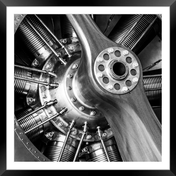 Rotary Engine Framed Mounted Print by Kevin Howchin