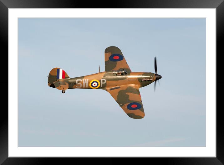 Hawker Hurricane MkI Framed Mounted Print by Kevin Howchin