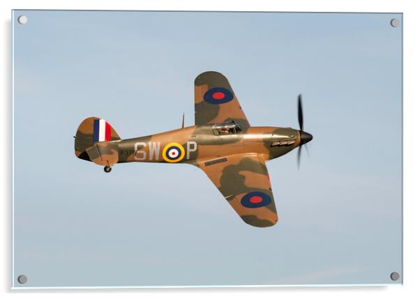 Hawker Hurricane MkI Acrylic by Kevin Howchin