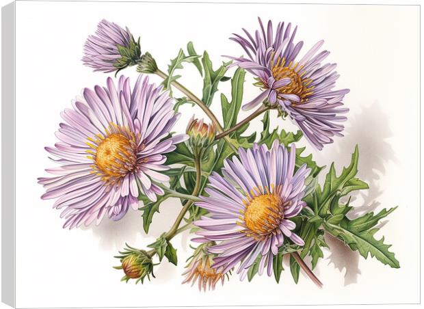 Aster Canvas Print by Steve Smith