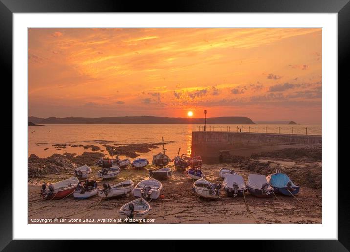 Cornish sunrise  Framed Mounted Print by Ian Stone