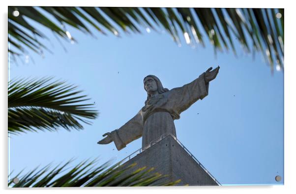 Cristo Rei - the Jesus statue in Almada, Portugal Acrylic by Lensw0rld 