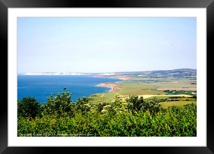 Enchanting Panorama of the Isle of Wight Framed Mounted Print by john hill