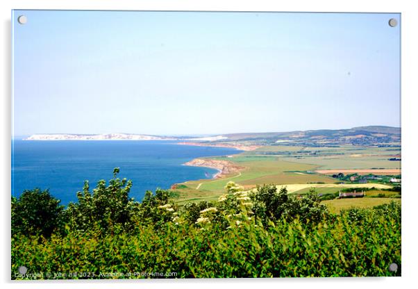 Enchanting Panorama of the Isle of Wight Acrylic by john hill