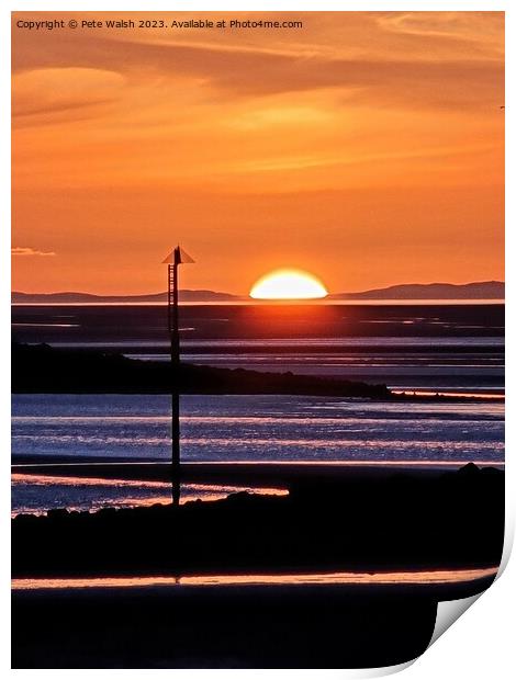 Sun set 1 Print by Pete Walsh