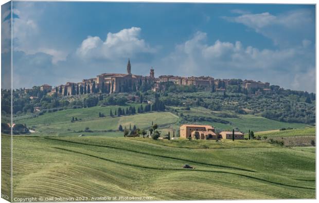 Views travelling around Tuscany, Italy  Canvas Print by Gail Johnson