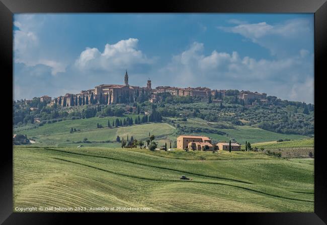 Views travelling around Tuscany, Italy  Framed Print by Gail Johnson