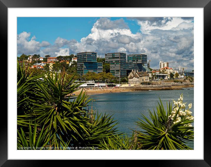 Cascais seafront Framed Mounted Print by Dudley Wood