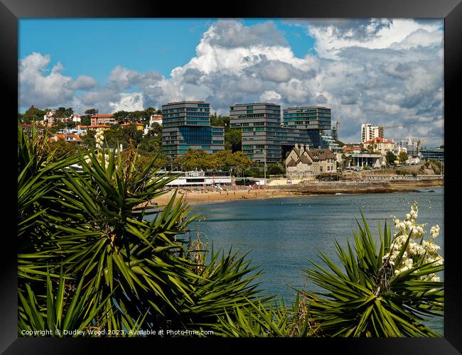 Cascais seafront Framed Print by Dudley Wood