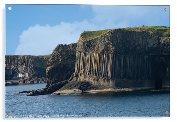 Isle of Staffa Acrylic by ANN RENFREW