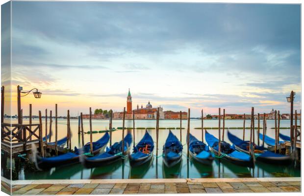 Venice Gondolas Canvas Print by Phil Durkin DPAGB BPE4