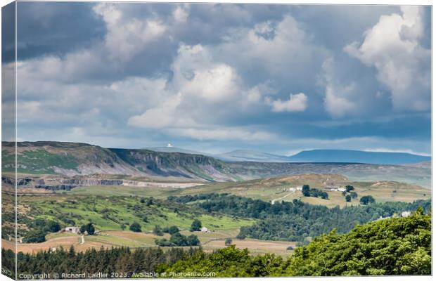 Upper Teesdale Sunshine and Shadows Canvas Print by Richard Laidler