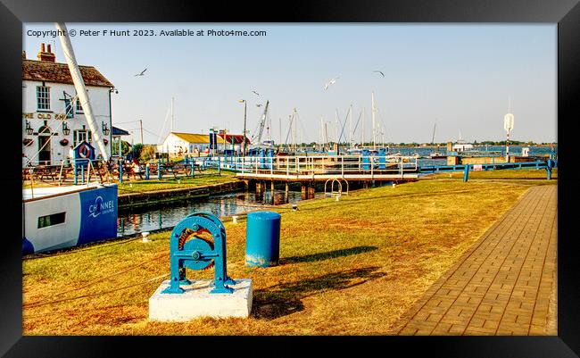 The Lock At Heybridge Basin Framed Print by Peter F Hunt