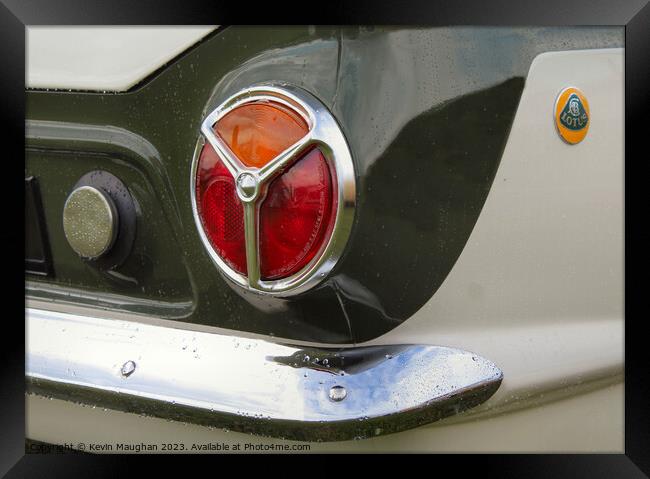 Lotus Mark 1 Cortina Rear Light Cluster Framed Print by Kevin Maughan