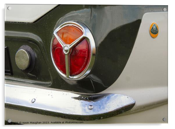 Lotus Mark 1 Cortina Rear Light Cluster Acrylic by Kevin Maughan