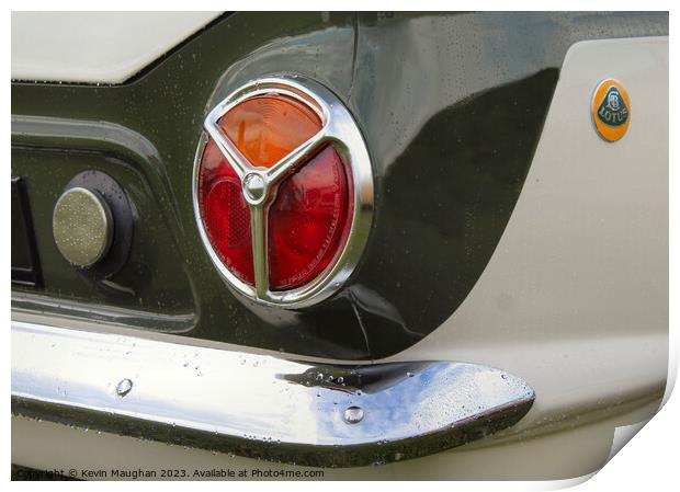 Lotus Mark 1 Cortina Rear Light Cluster Print by Kevin Maughan
