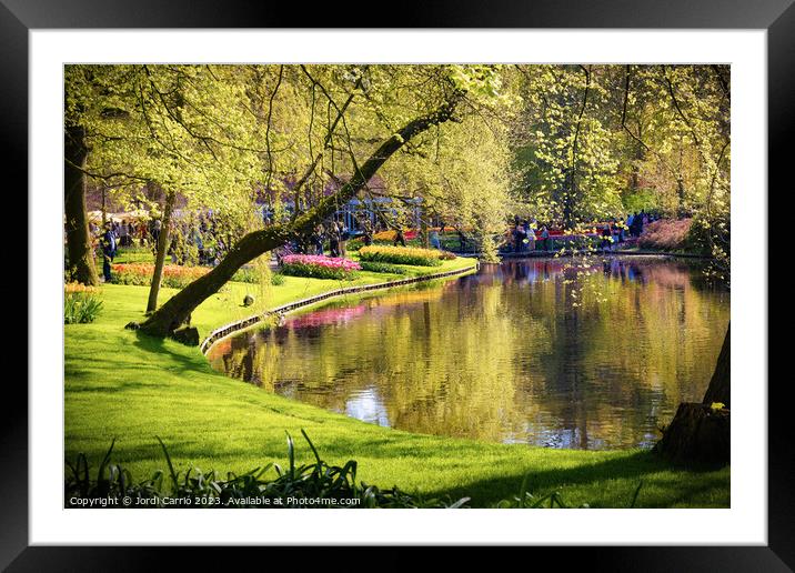 Spectacular reflection in the canal - CR2305-9178- Framed Mounted Print by Jordi Carrio