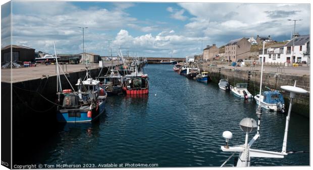 Fishing Boats of Burghead Canvas Print by Tom McPherson