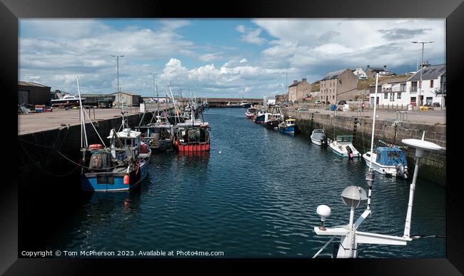 Fishing Boats of Burghead Framed Print by Tom McPherson